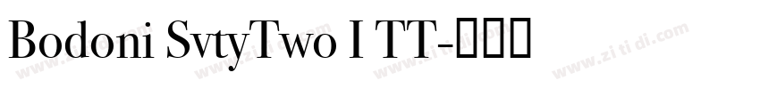 Bodoni SvtyTwo I TT字体转换